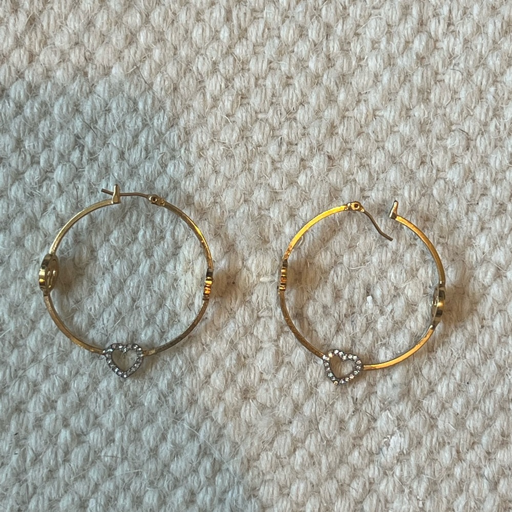 Juicy couture gold hoop earrings